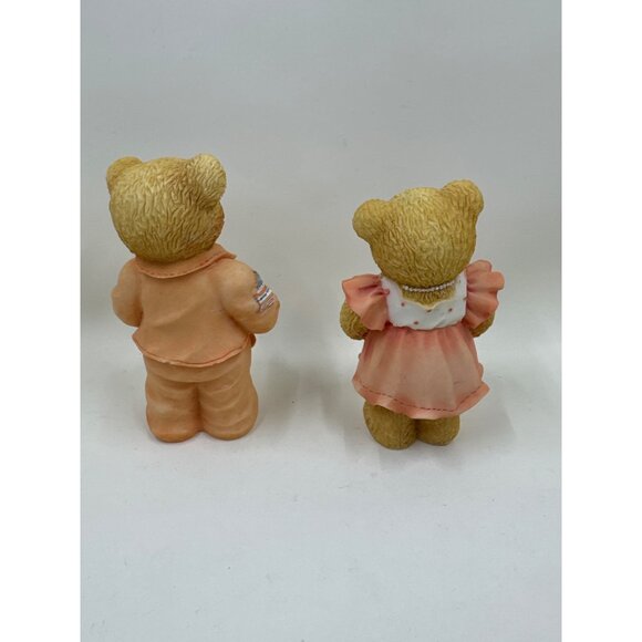 Cherished Teddies Rick & Barbara Figurines Set 1996 Enesco Collectible Bears - Picture 3 of 5